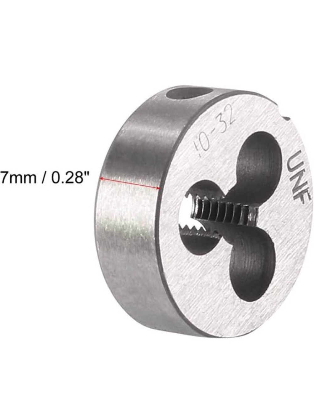 10-32 UNF Round Die, Machine Thread Right Hand Threading Die - Picture 4 of 6